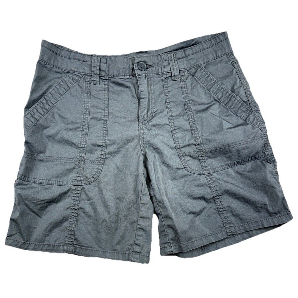 Supplies Women's Blue Gray Roll Tab Shorts Size 29W 8 Gorpcore Modest